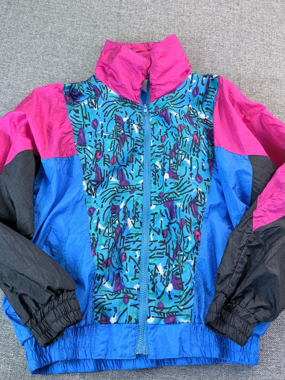 Westside Connection Blue & White Jacket - Bold Nylon Shell